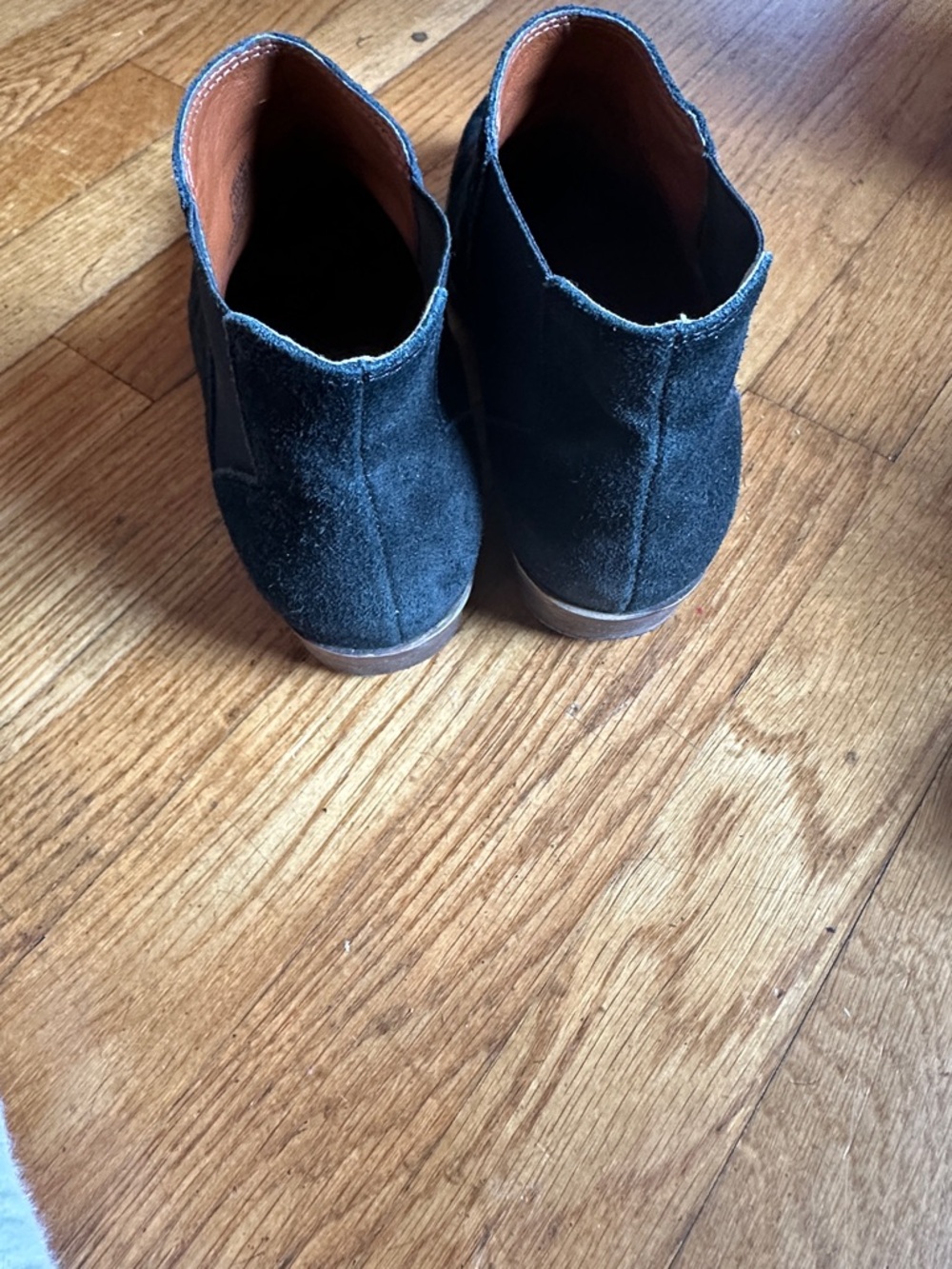 Lucky Brand Black Suede Ankle Booties - Picture 3 of 5